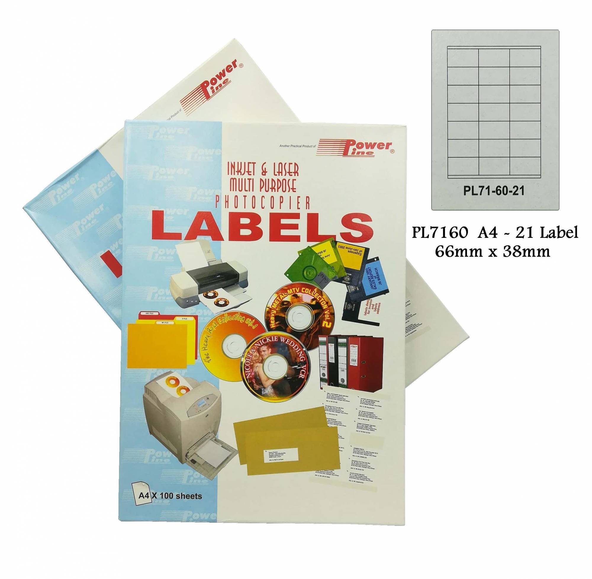 PL7160 Multi Purpose Adhesive label